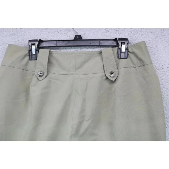 Larry Levine Stretch Women's Olive Green Capri's -Sz. 14-Pockets-Nice - Picture 9 of 9